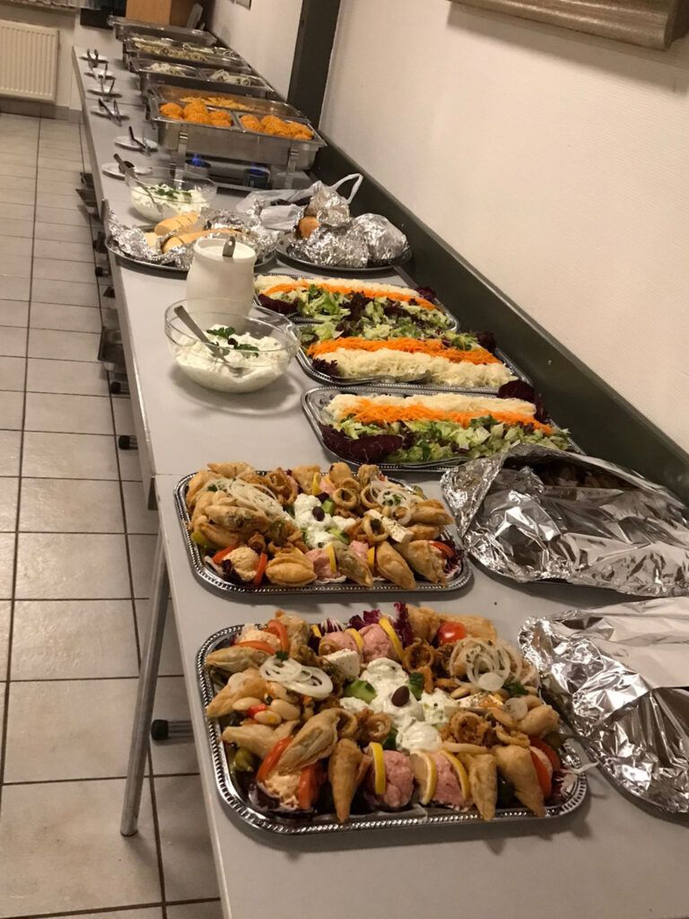 Buffet von Weihnachtsfeier 2023